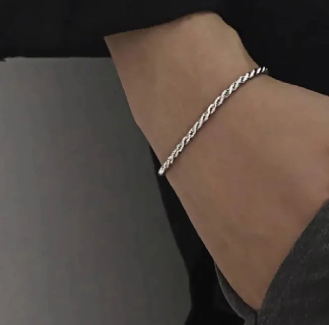 Amberline™ Silver Rope Bracelet